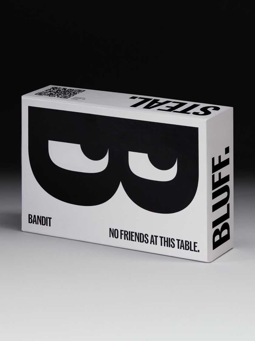 Scatola e carte del gioco BANDIT